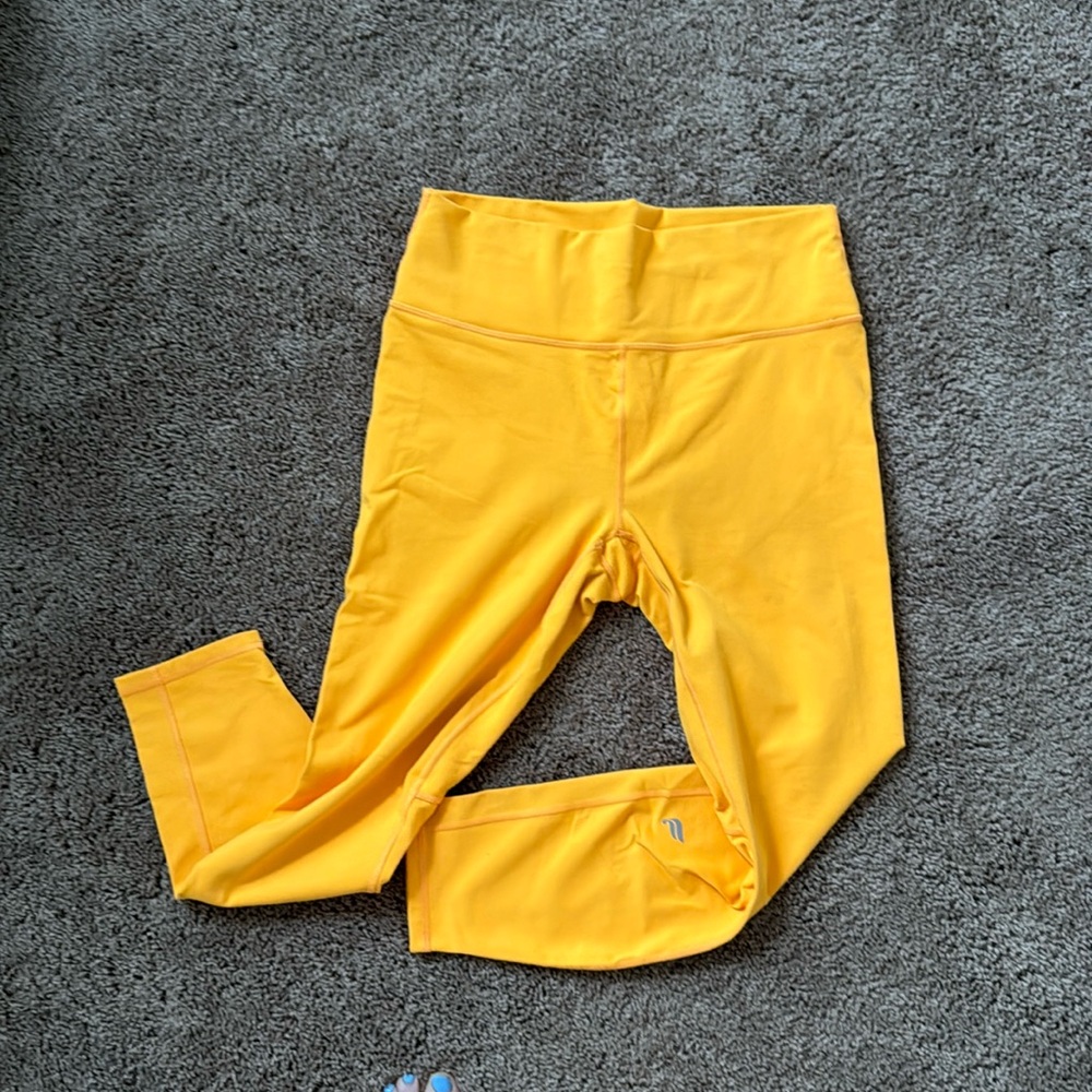 Fabletics Powerhold Capri Legging - Orange Sz Large